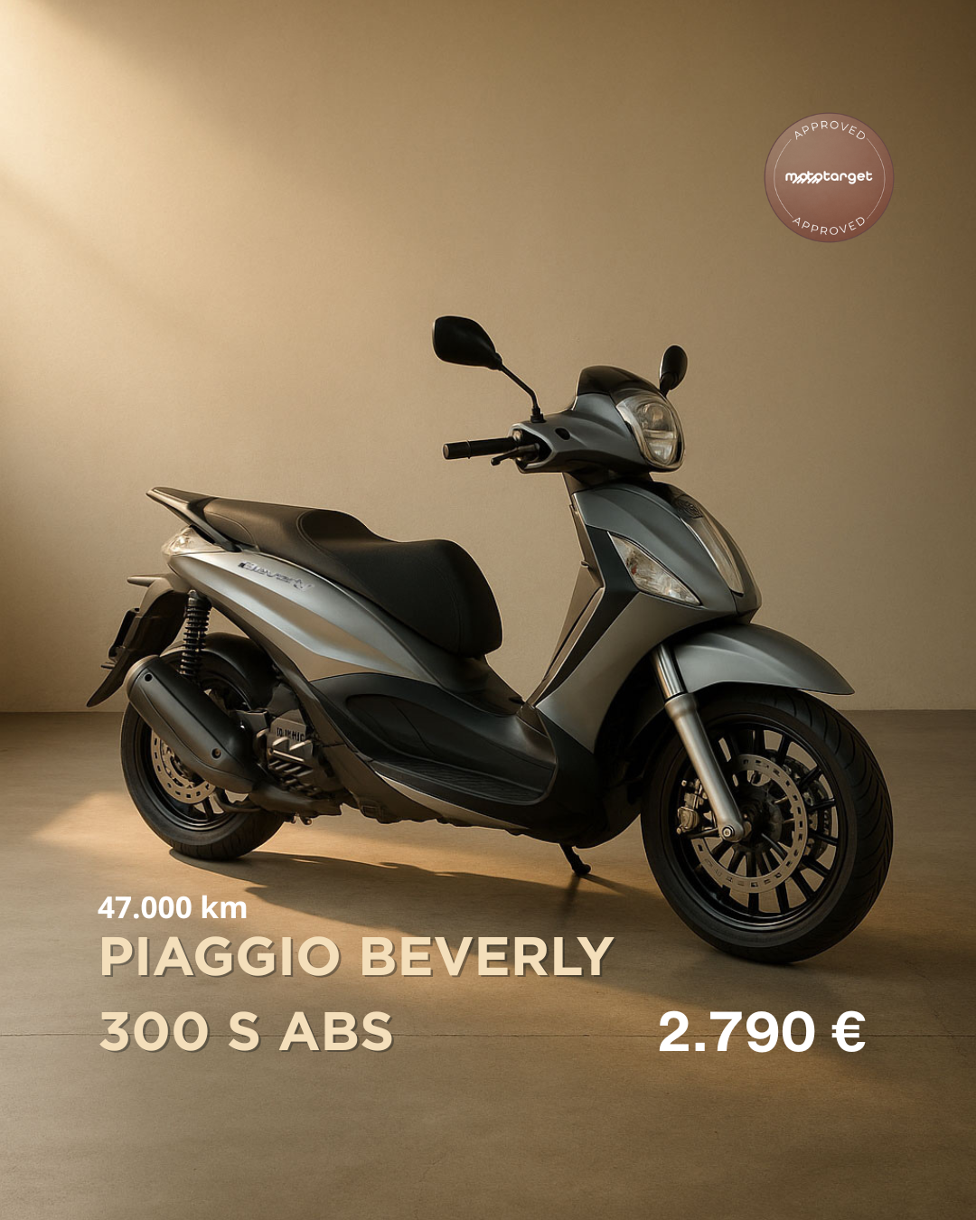 piaggio beverly 300 s abs 47.000 km 